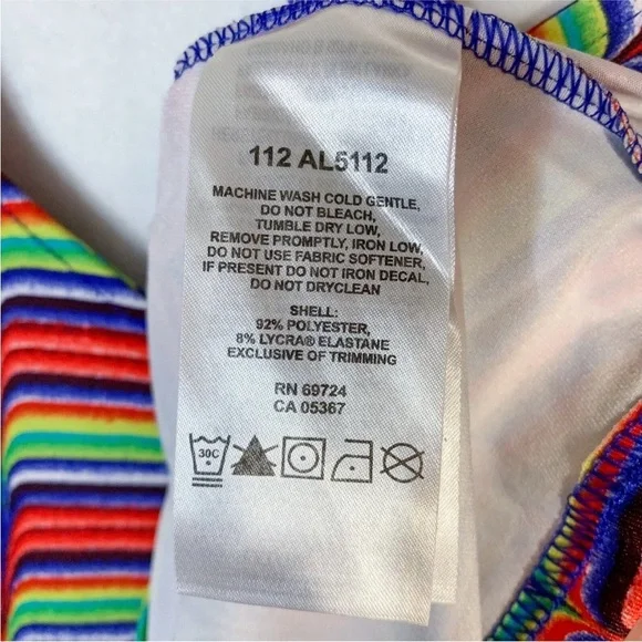 Columbia Rainbow Sleeveless Scoop Neck Athletic Dress Festival - Picture 8 of 9